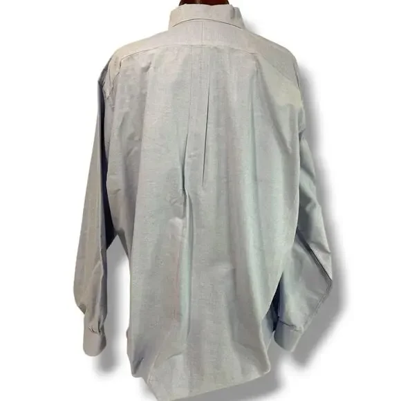 3XLT Ralph Lauren Mens Tall Button Down Blue Oxford Shirt Classic Fit - Picture 5 of 8